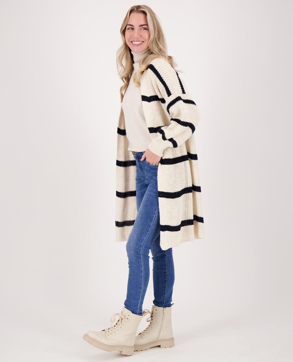 Je m'appelle Vesten Vest Robine | Naturelle/Donkerblauw