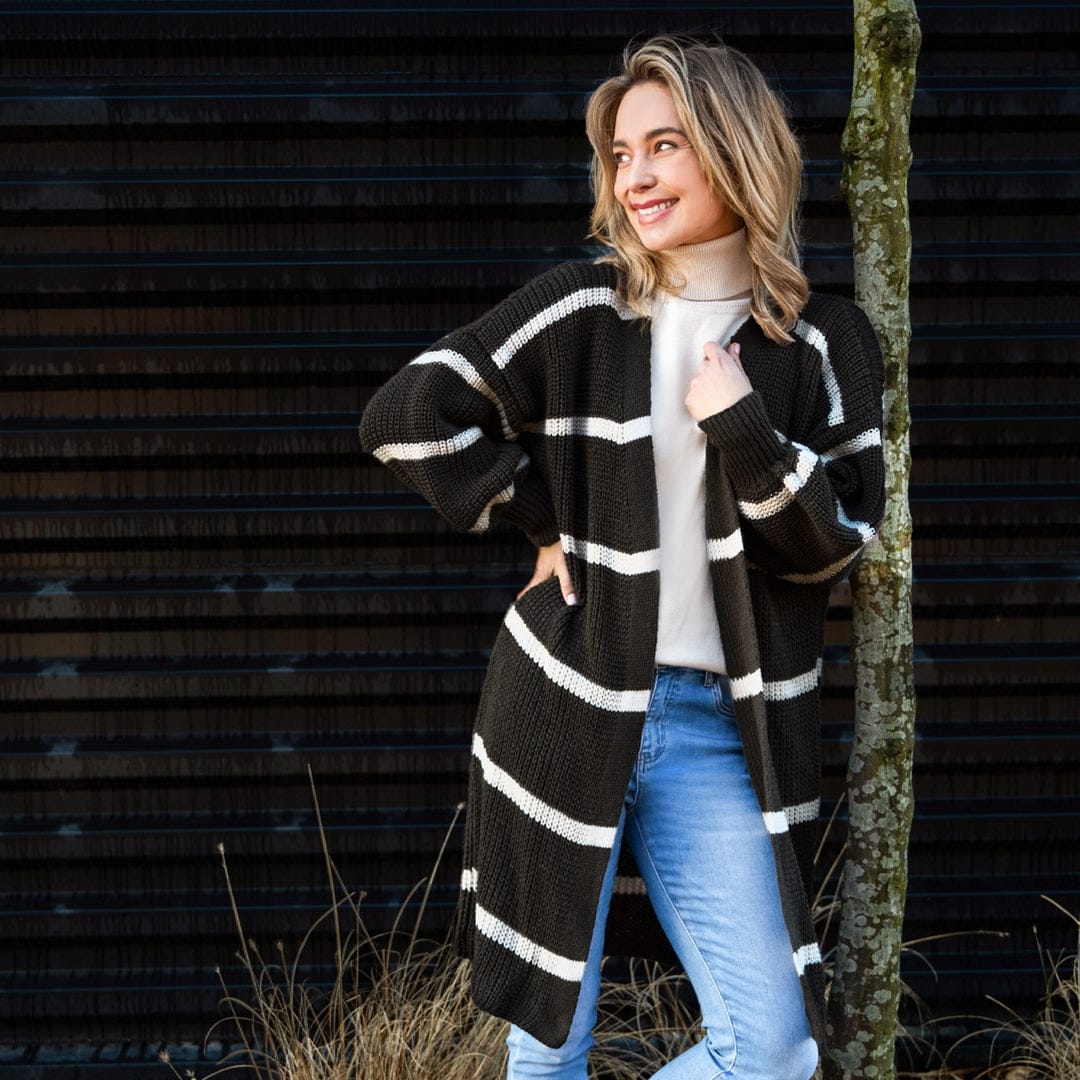 Je m'appelle Vesten Vest Robine | Black/Naturelle