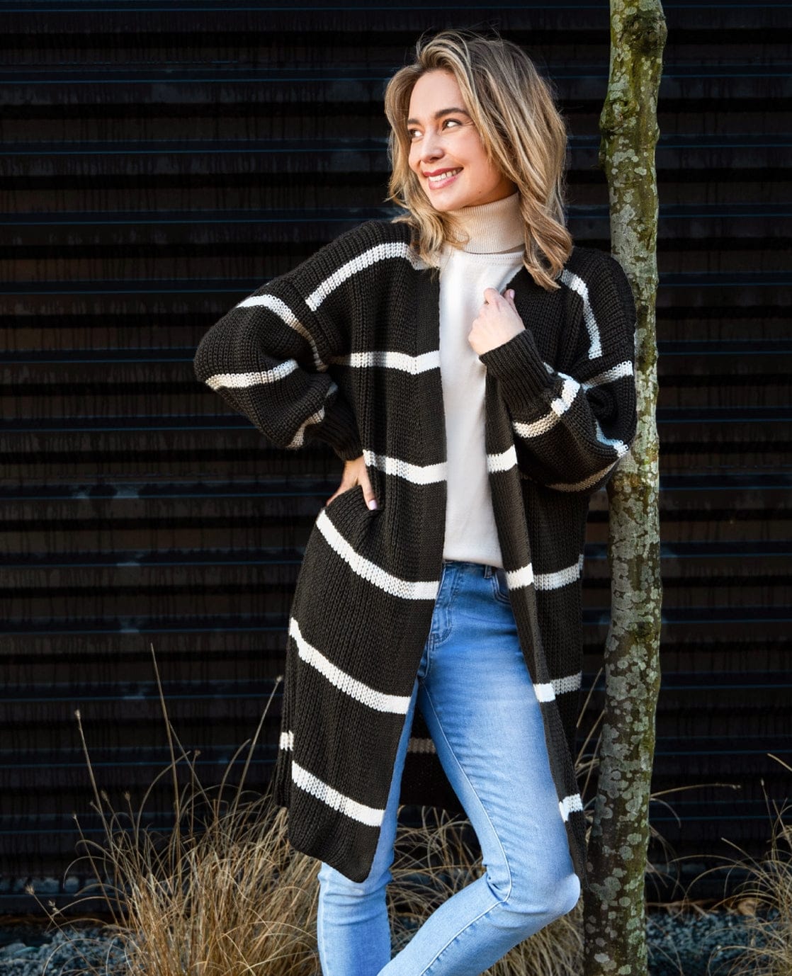 Je m'appelle Vesten Black/Naturelle / S/M Vest Robine | Black/Naturelle