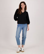 Je m'appelle Tops Top Catelijn | Zwart