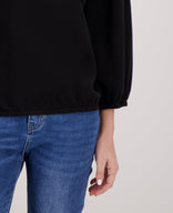 Je m'appelle Tops Top Catelijn | Zwart