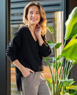 Je m'appelle Tops Pull Ivy | Zwart