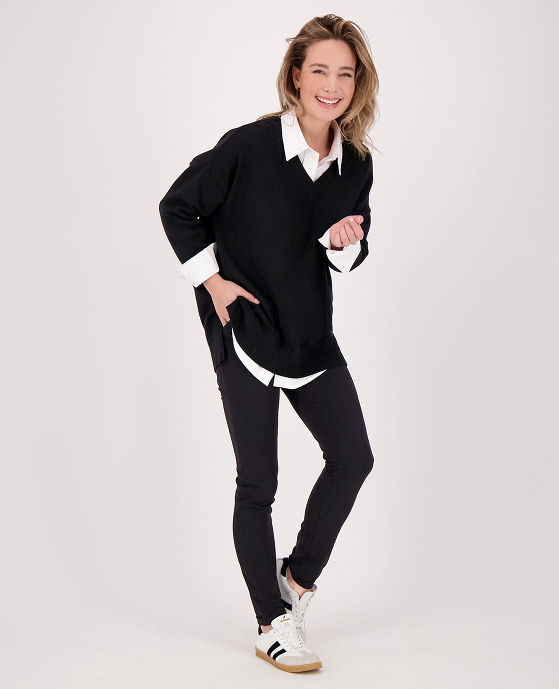 Je m'appelle Tops Pull Ivy | Zwart