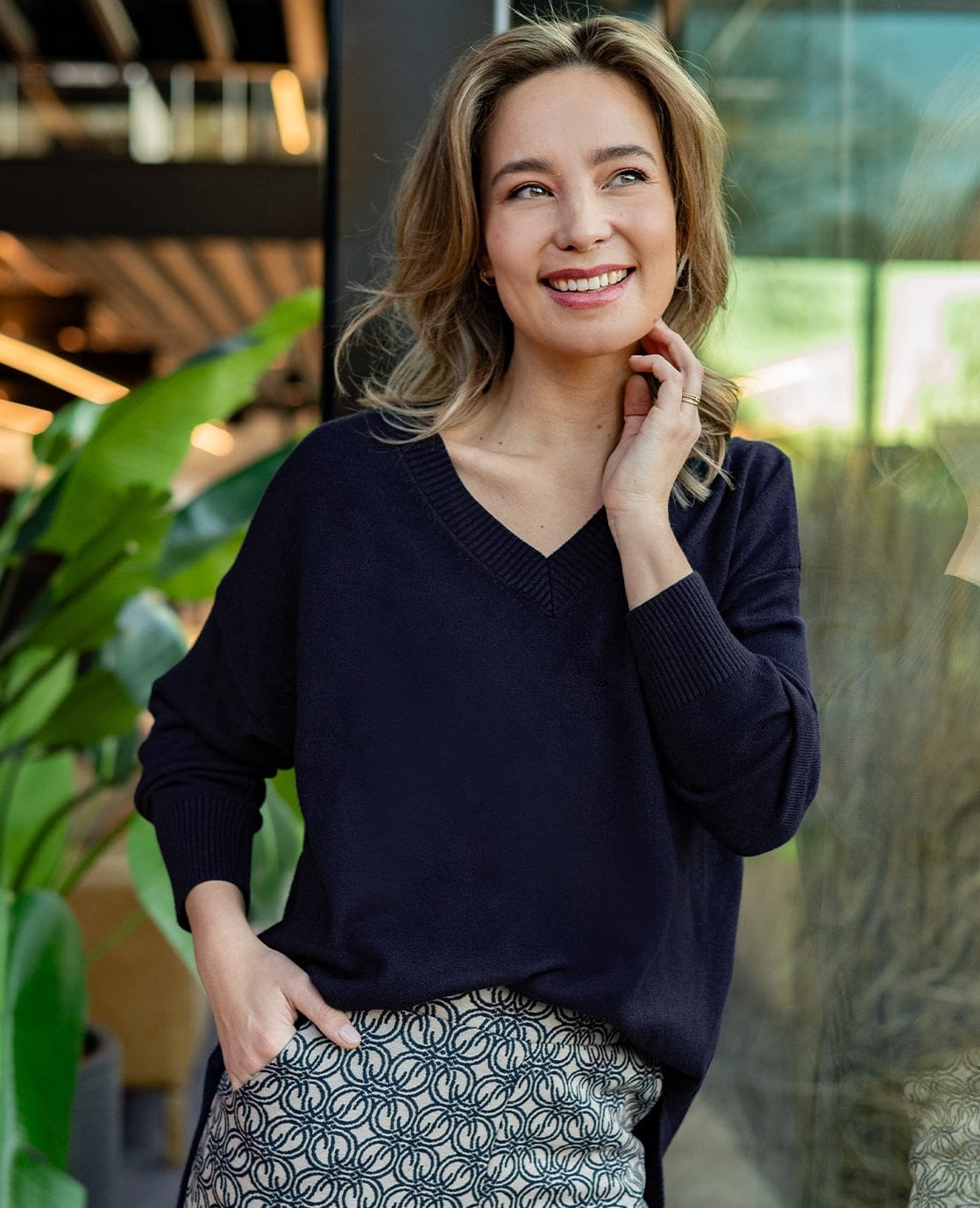 Je m'appelle Tops Pull Ivy | Donkerblauw