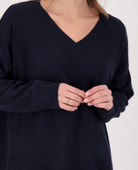 Je m'appelle Tops Pull Ivy | Donkerblauw