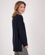 Je m'appelle Tops Pull Ivy | Donkerblauw