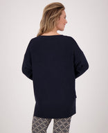 Je m'appelle Tops Pull Ivy | Donkerblauw