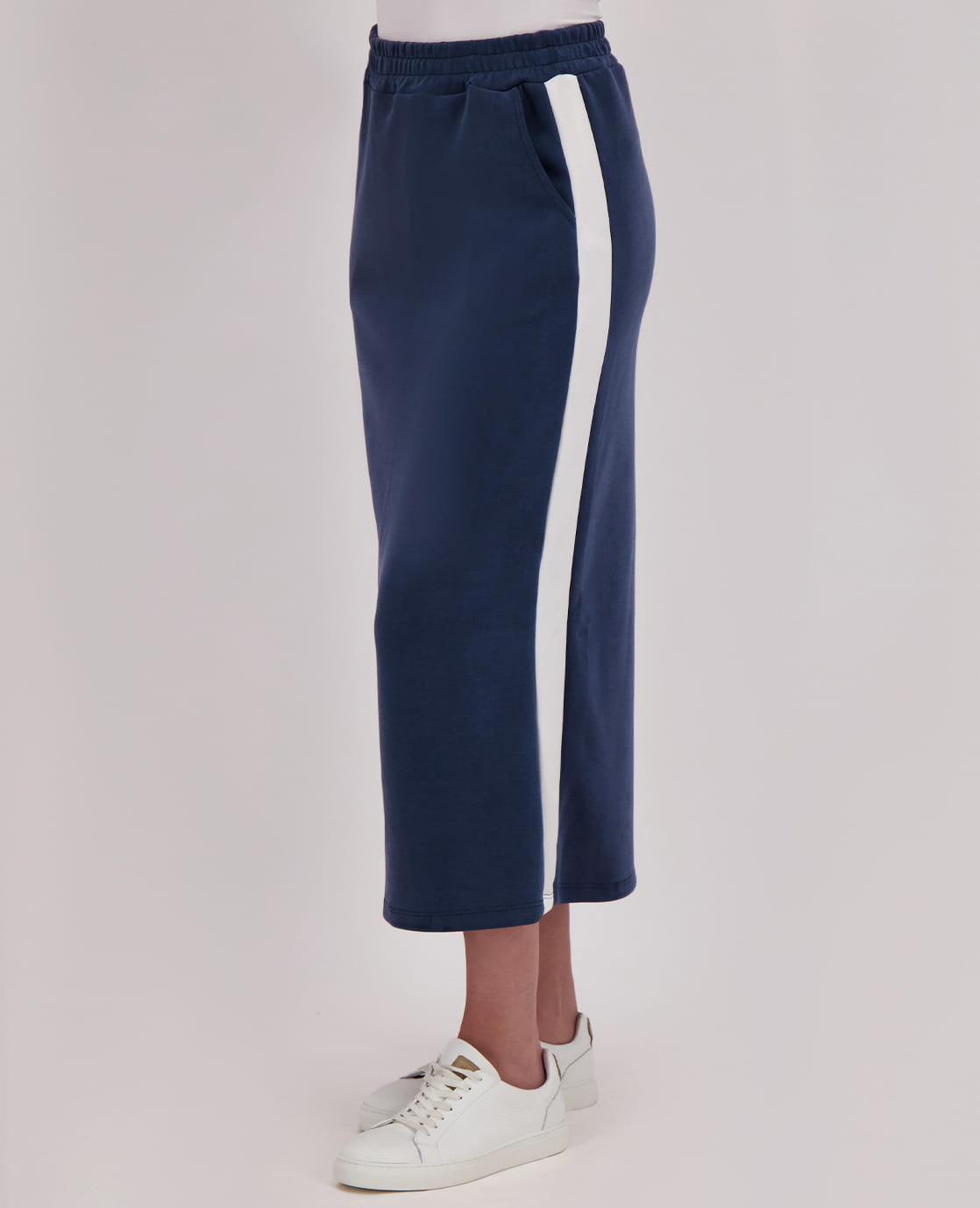 Je m'appelle Jurken Skirt Dani | Jeans Blue/Off White