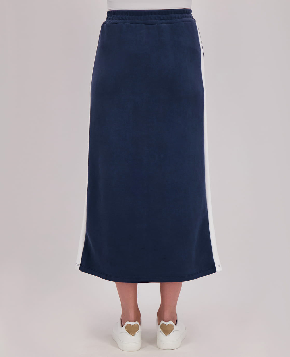 Je m'appelle Jurken Skirt Dani | Jeans Blue/Off White