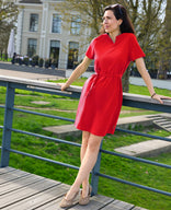 Je m'appelle Jurken Chili Red / XS Robe Senna Travel | Chili Red