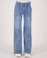 Je m'appelle Broeken Medium Blue / XS Pant Denim Stretch | Medium Blue