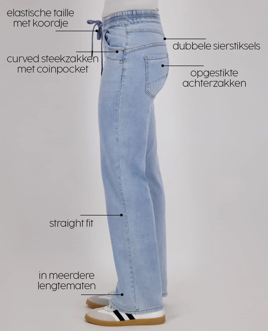 Je m'appelle Broeken Pant Fleur Jogg Denim | Light Denim