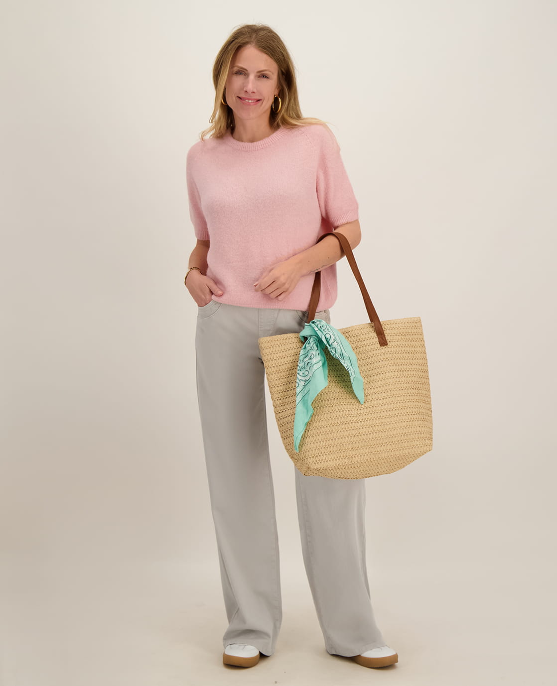 Je m'appelle Broeken Pant Fleur Jogg Denim | Light Grey