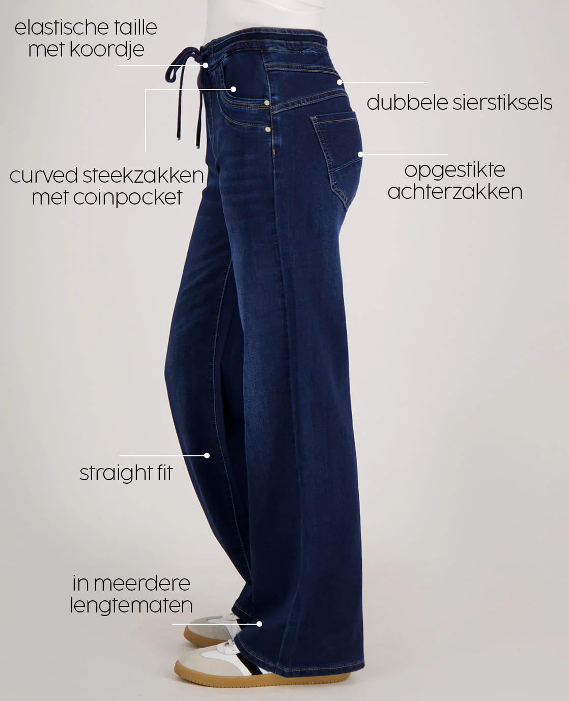 Je m'appelle Broeken Pant Fleur Jogg Denim | Dark Denim