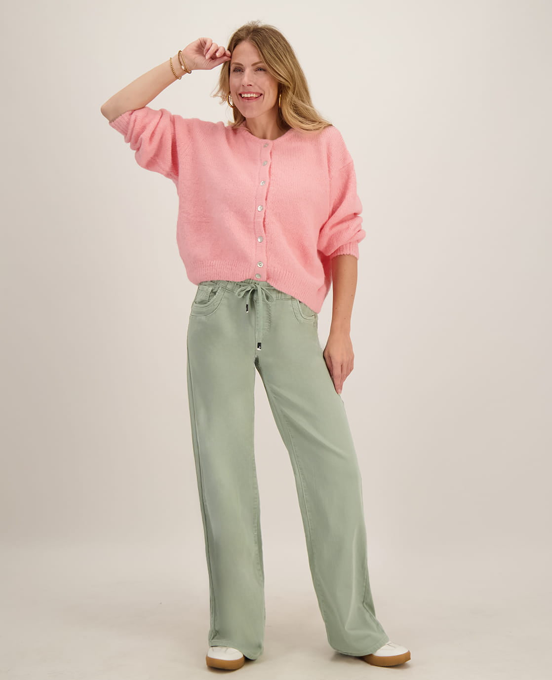 Je m'appelle Broeken Pant Fleur Jogg Denim | Sage Green