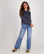 Je m'appelle Broeken Pant Fleur Jogg Denim | Mid Blue Denim