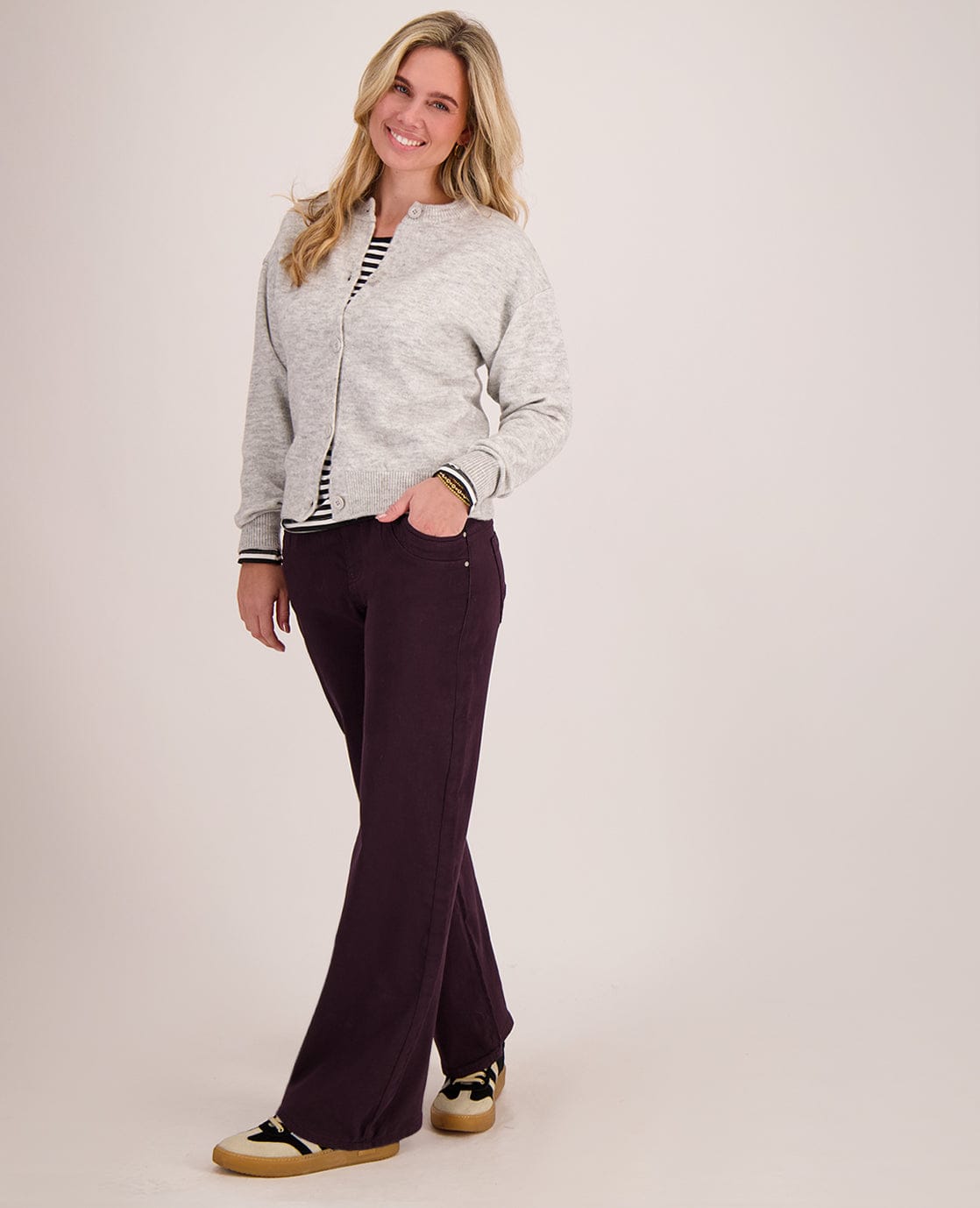 Je m'appelle Broeken Mulberry / XS / (30'') Pant Fleur Jogg Denim | Mulberry