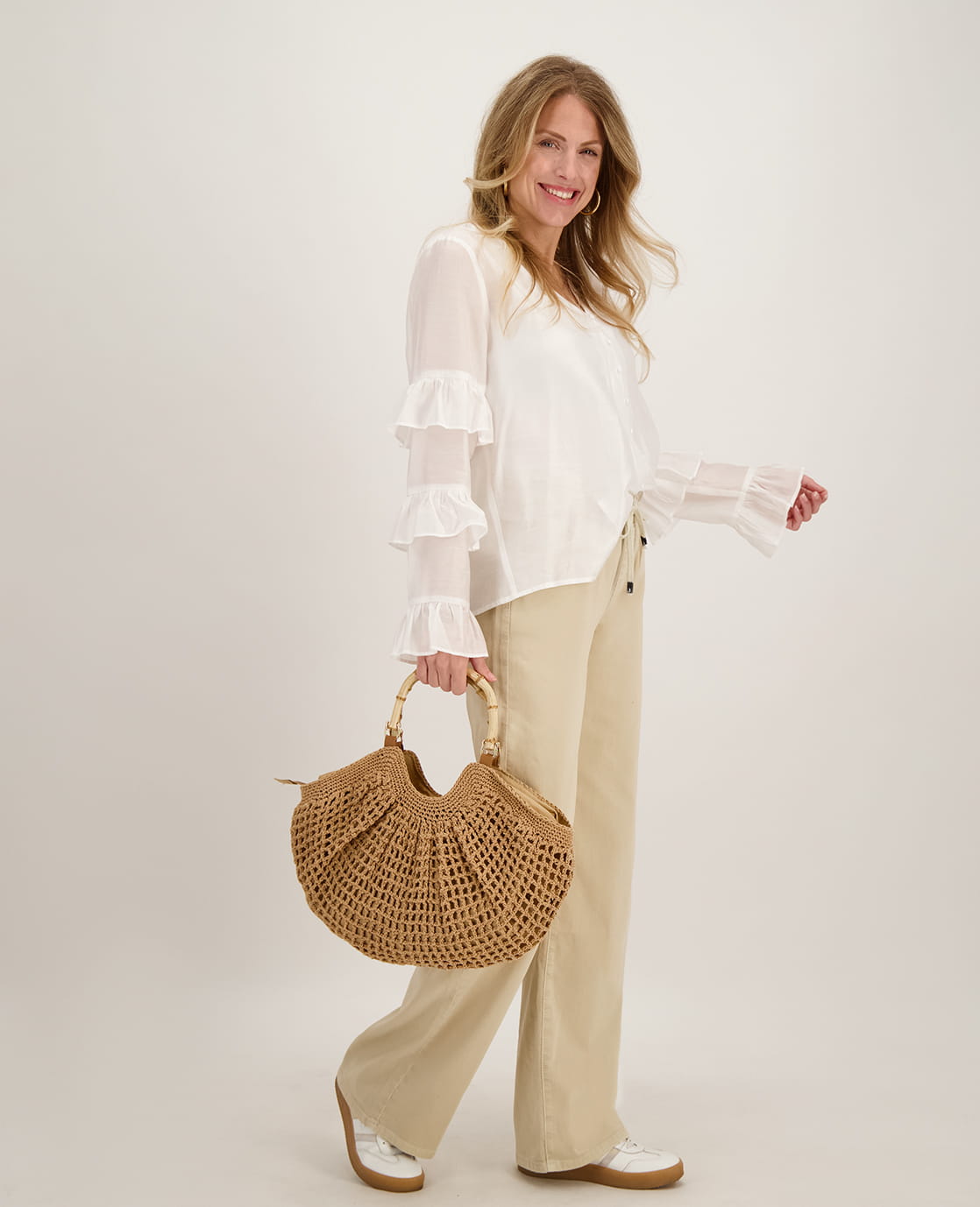 Je m'appelle Broeken Pant Fleur Jogg Denim | Warm Sand