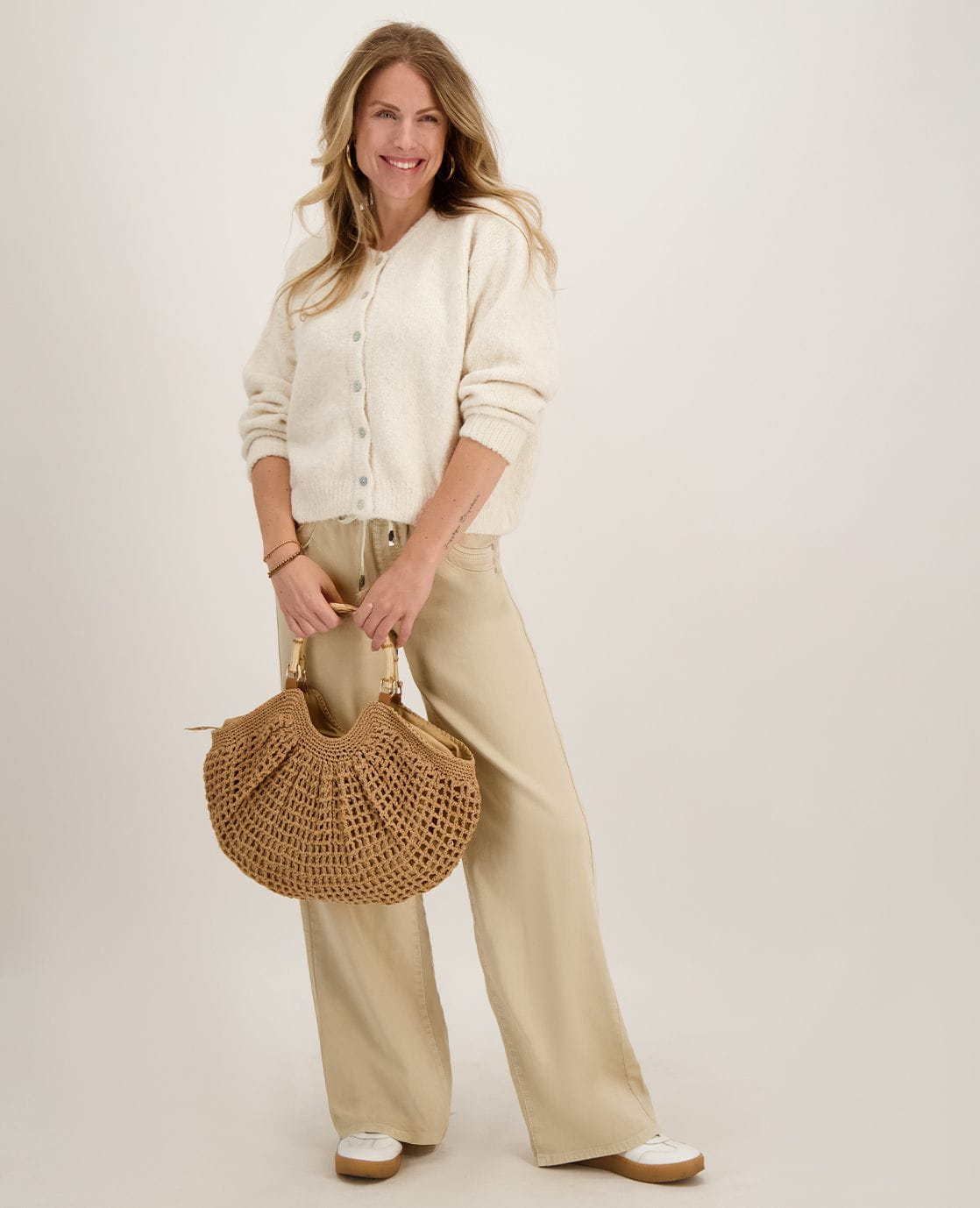 Je m'appelle Broeken Pant Fleur Jogg Denim | Warm Sand