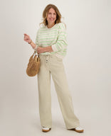 Je m'appelle Broeken Pant Fleur Jogg Denim | Pastel Beige