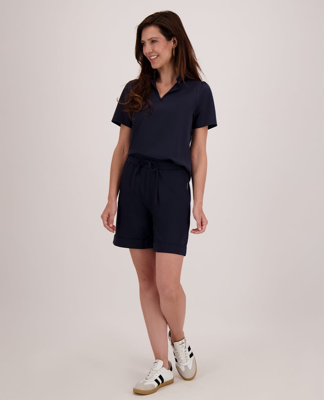 Je m'appelle Broeken Short Sylah Regular Travel | Donkerblauw