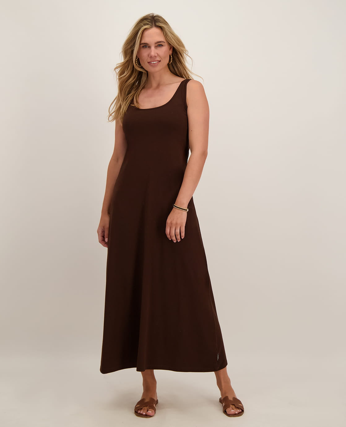 Je m'appelle Jurken Tankdress Bardot | Soft Cacao