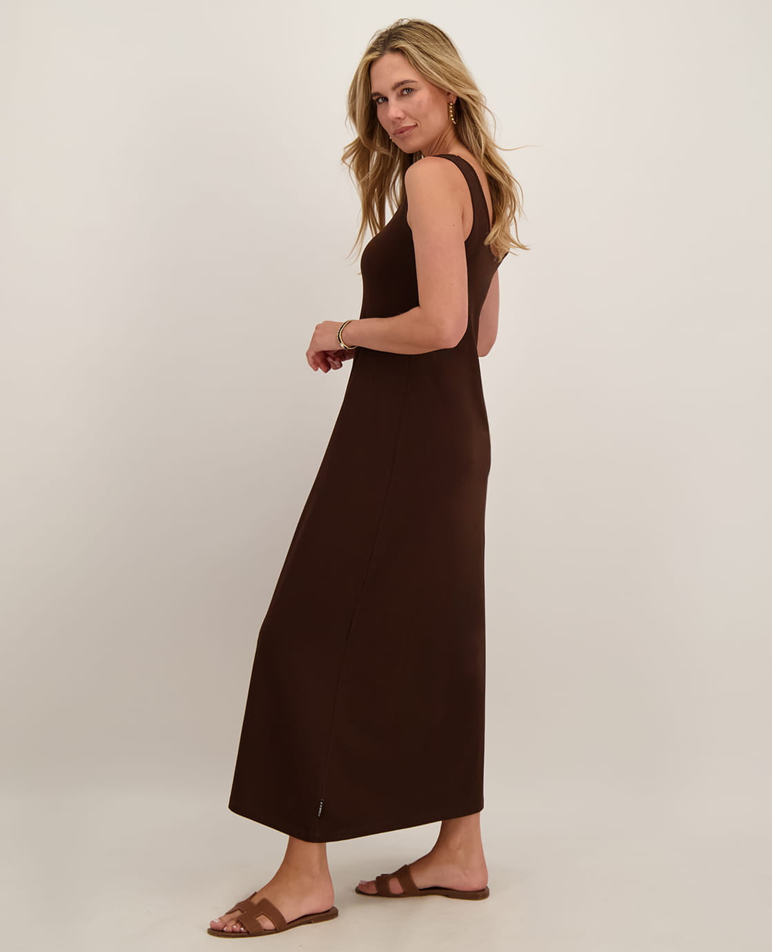 Je m'appelle Jurken Tankdress Bardot | Soft Cacao