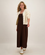 Je m'appelle Jurken Tankdress Bardot | Soft Cacao