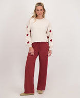 Je m'appelle Tops Sweater Hearts | Ivory