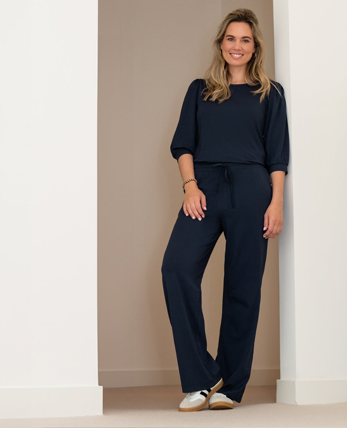 Pant Straight Marlene | Donkerblauw