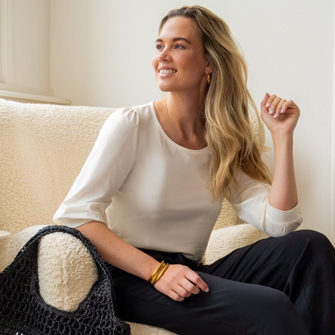 Je m'appelle Tops Porselein wit / XS Top Marlene | Porselein wit