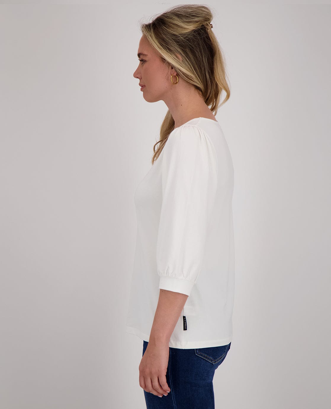 Je m'appelle Tops Top Marlene | Porselein wit