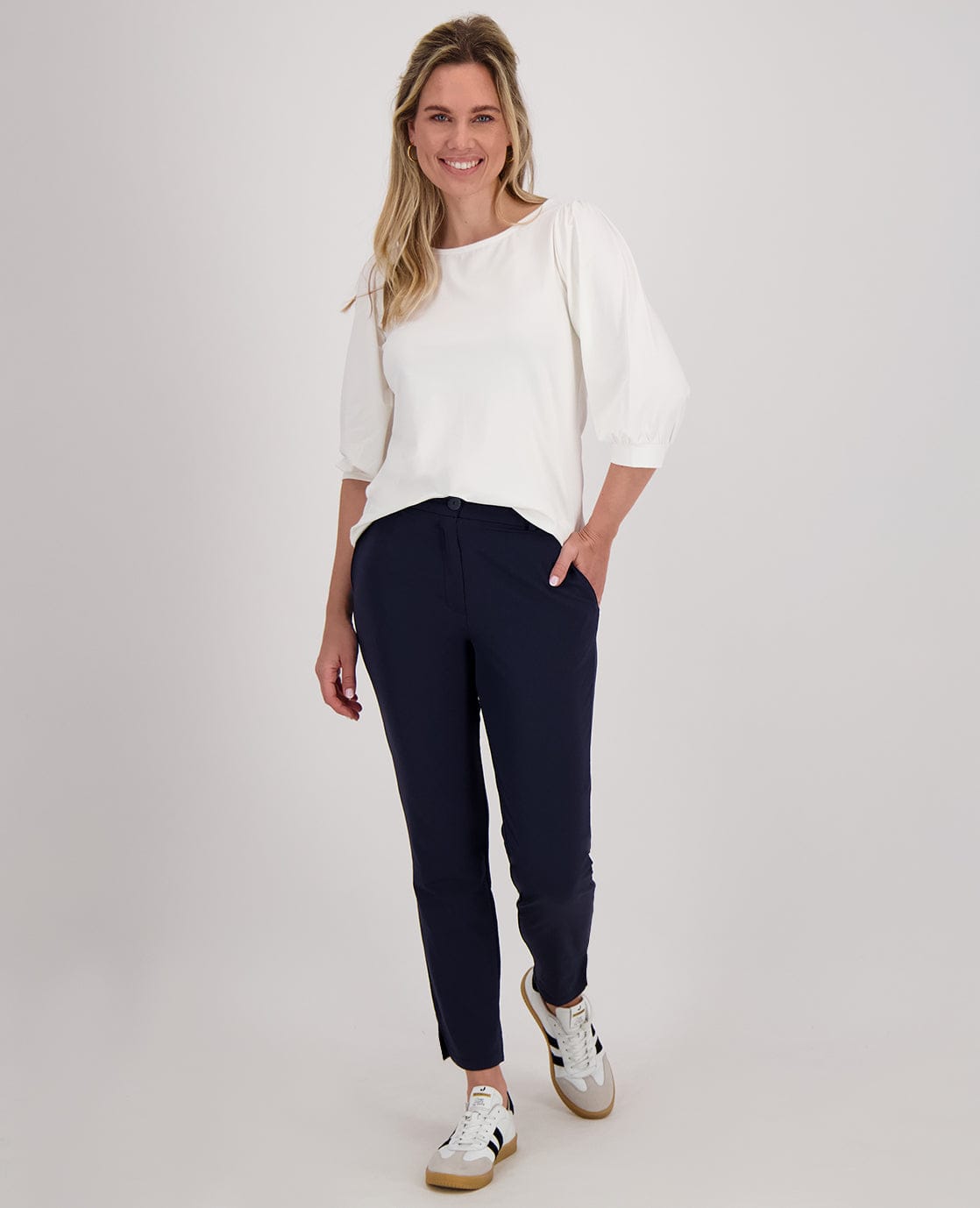 Je m'appelle Tops Top Marlene | Porselein wit