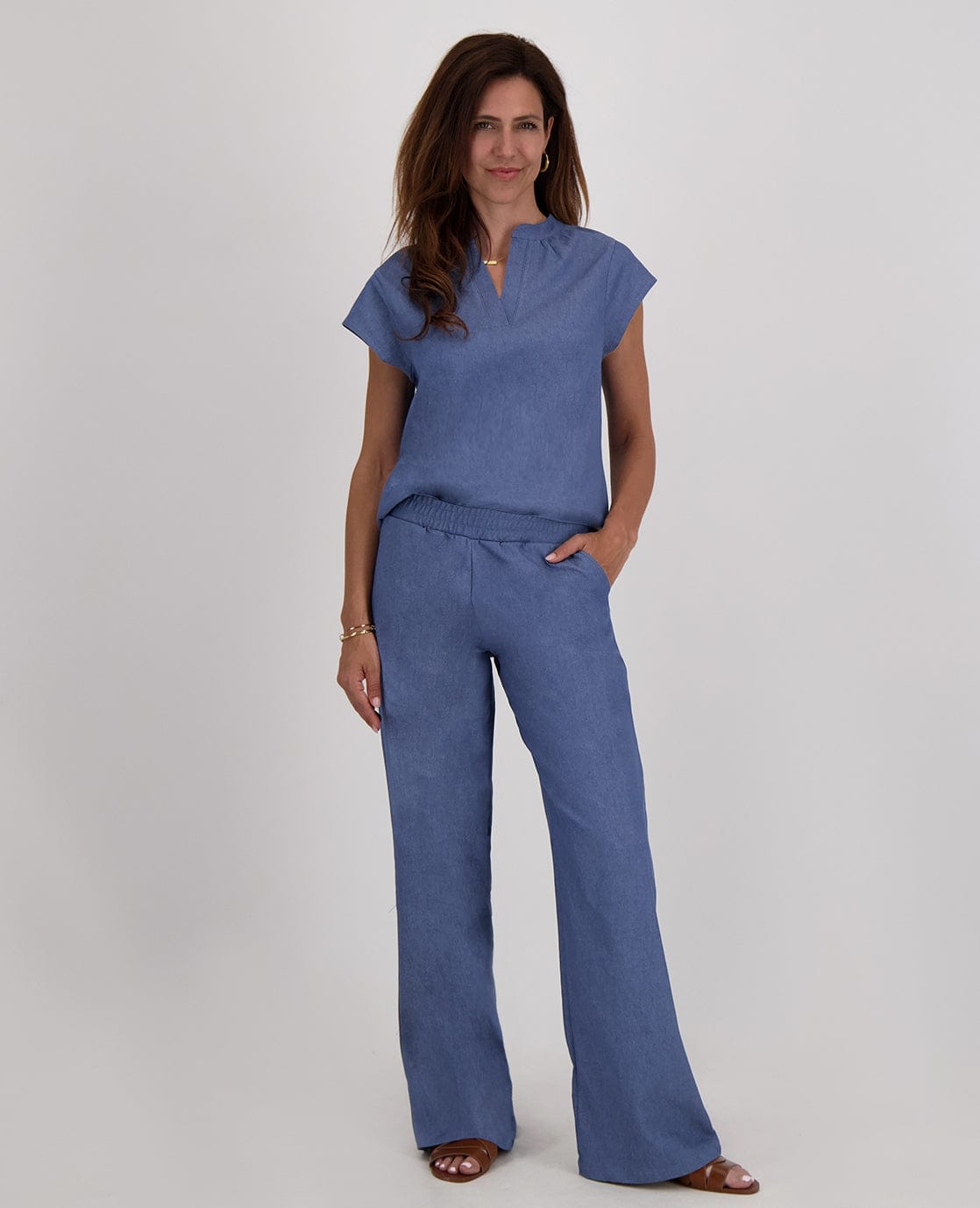 Je m'appelle Tops Top Elisa | Medium Denim Blue