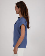 Je m'appelle Tops Top Elisa | Medium Denim Blue