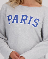 Je m'appelle Tops Sweater Paris | Medium Grey Melange