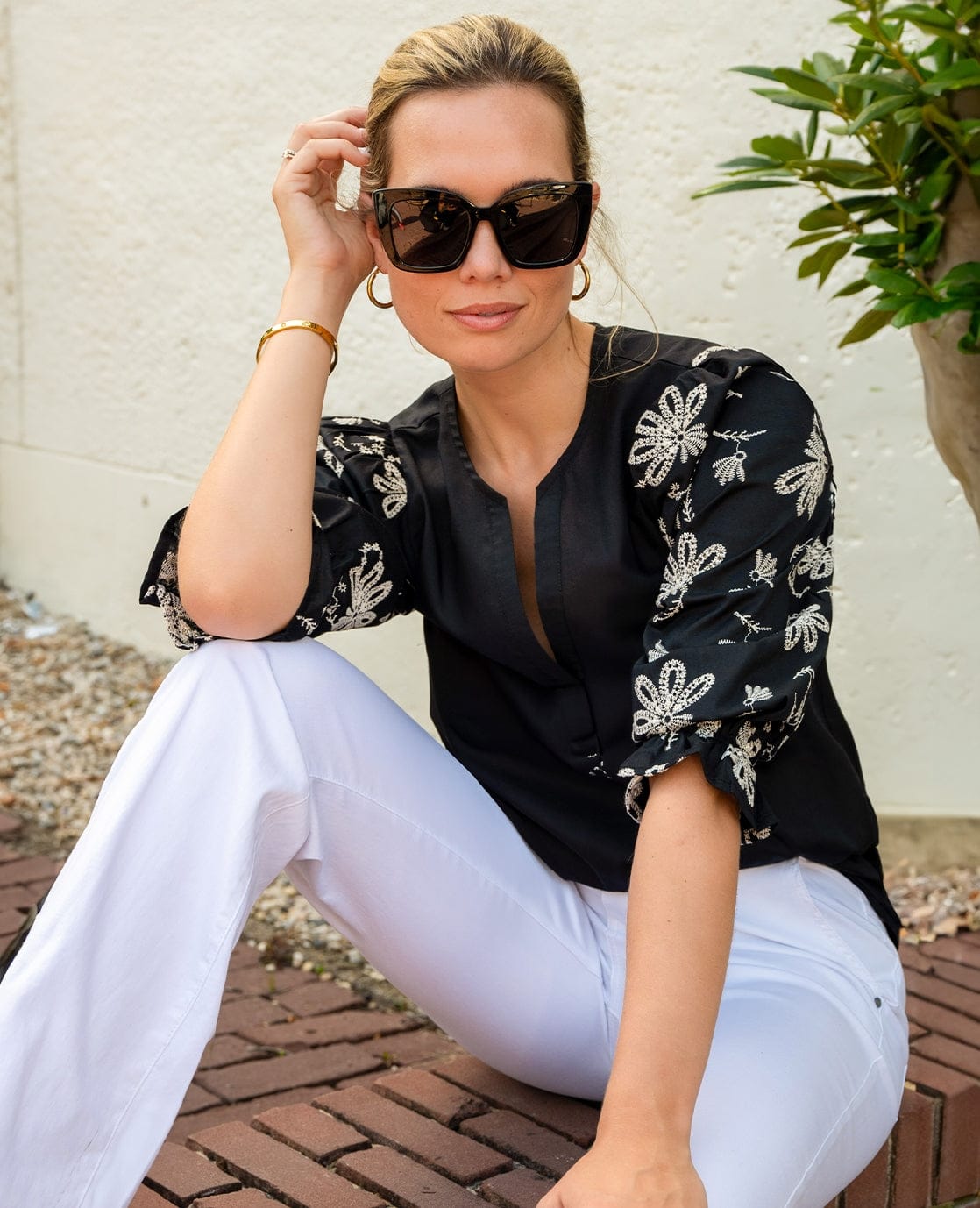 Je m'appelle Tops Top Sanne | Zwart