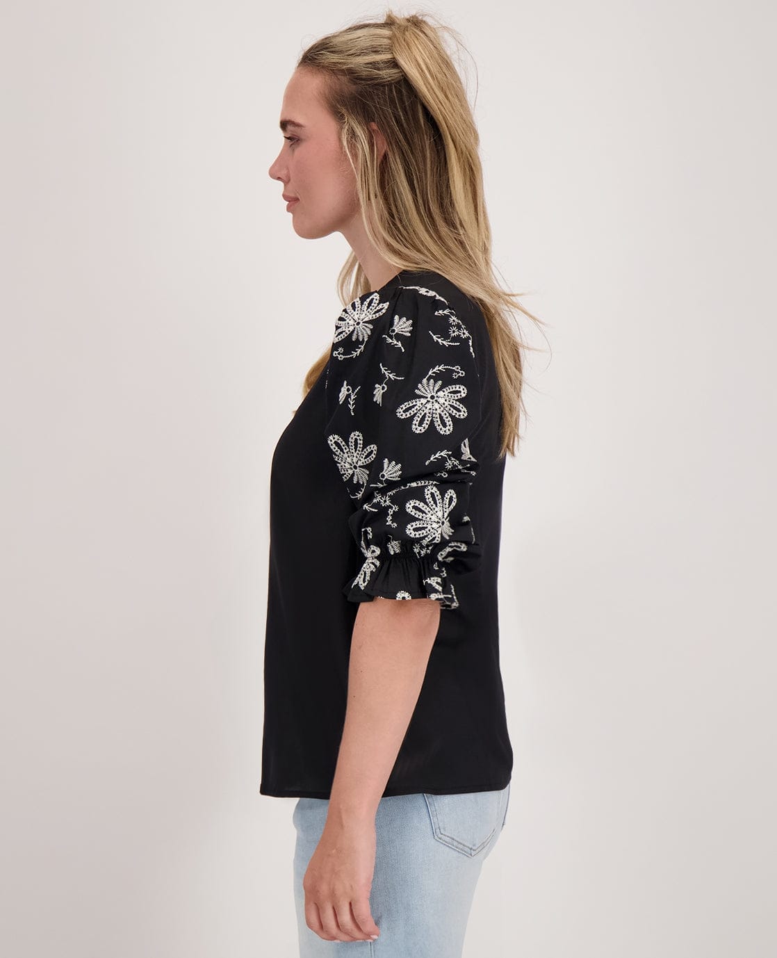 Je m'appelle Tops Top Sanne | Zwart