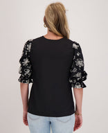 Je m'appelle Tops Top Sanne | Zwart