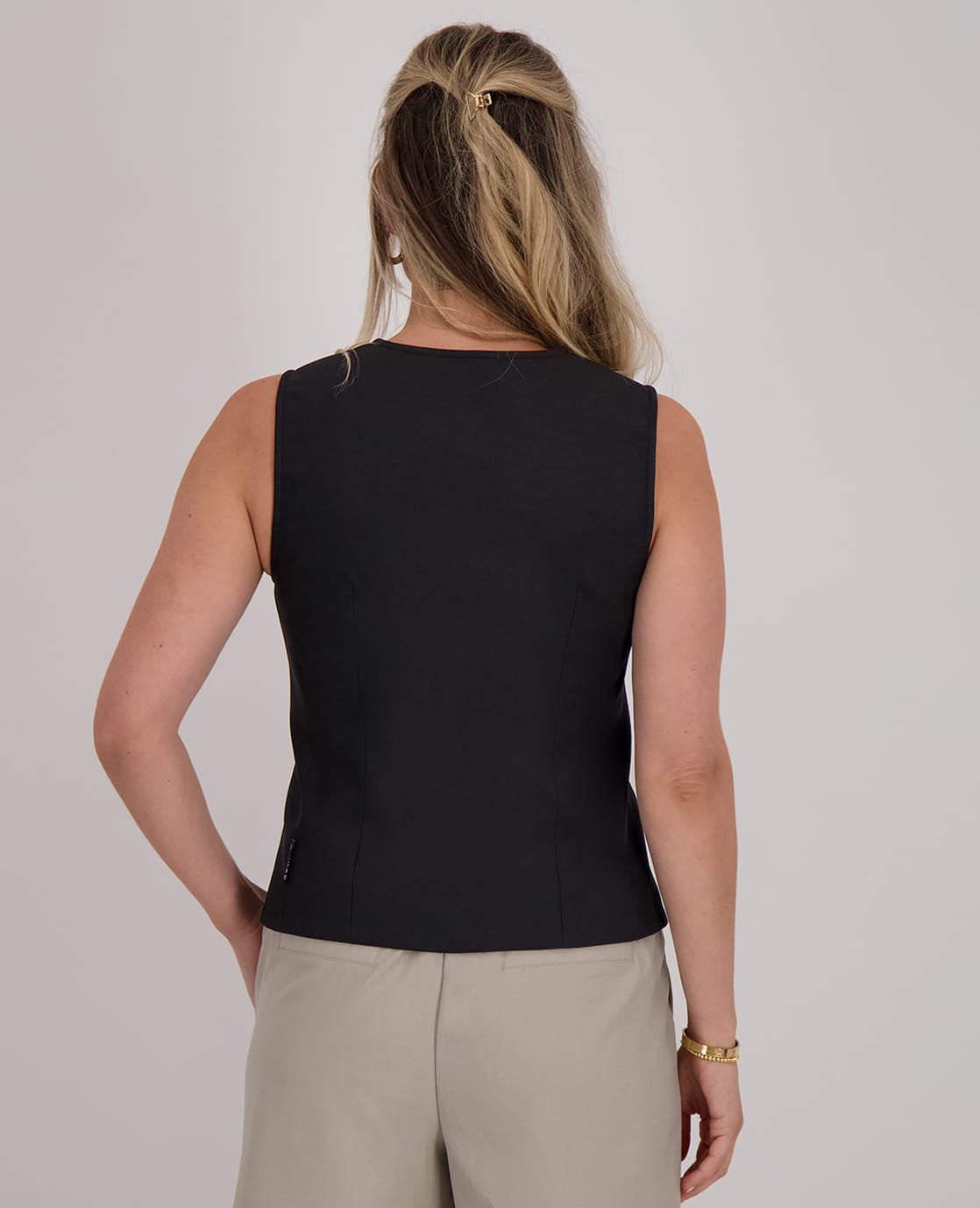 Je m'appelle Tops Gilet Bodine | Zwart