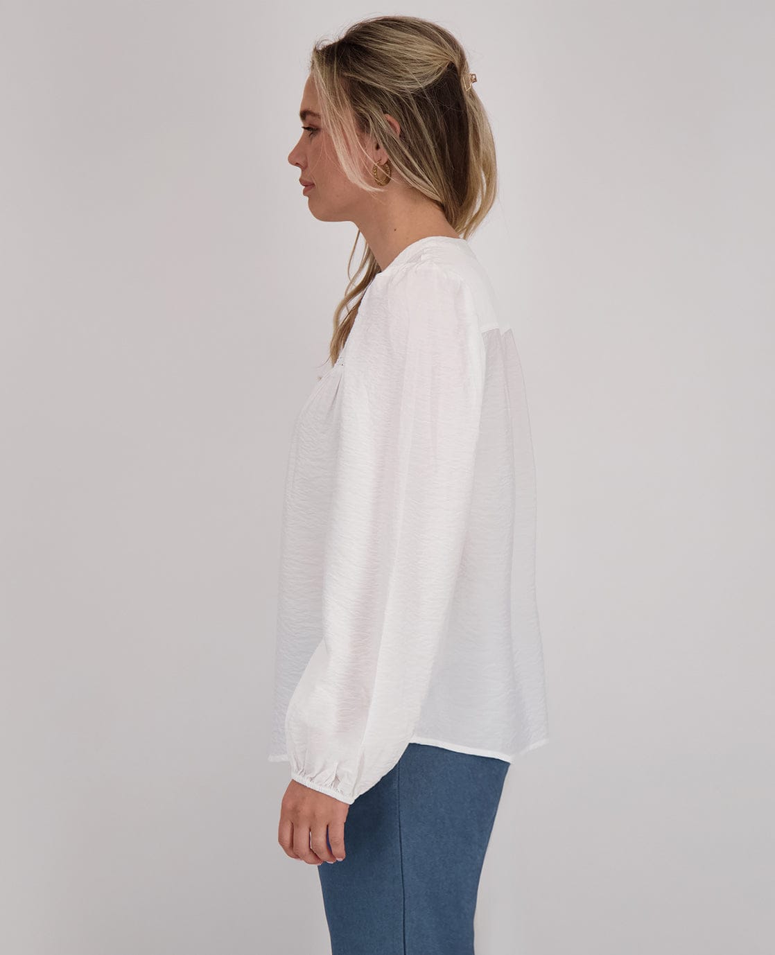 Je m'appelle Tops Top Lace | Porselein wit