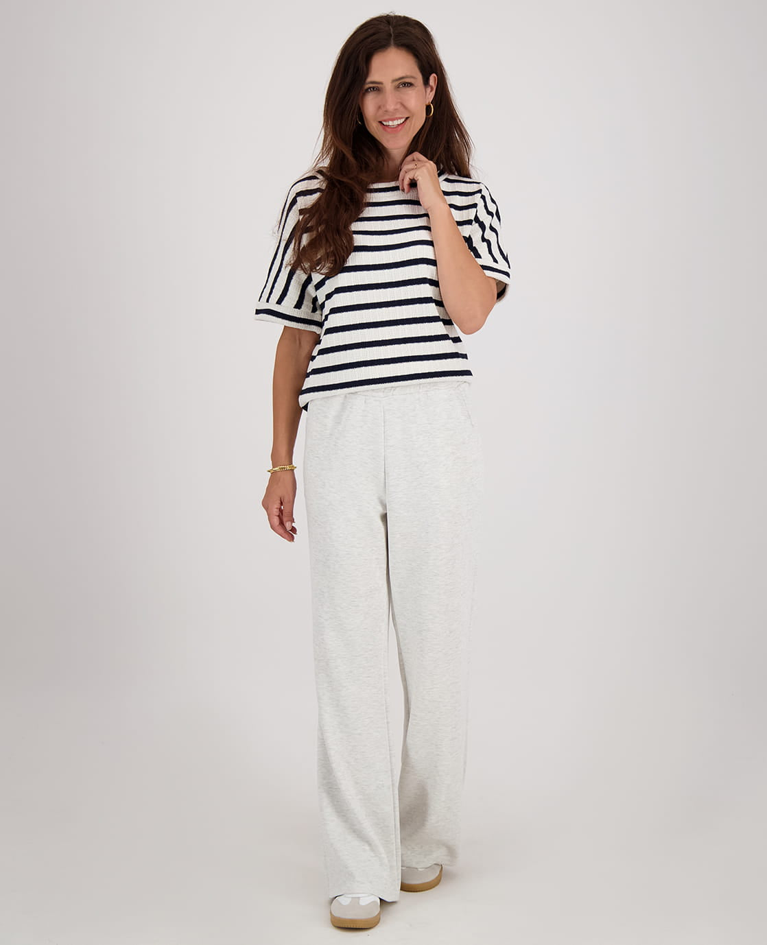 Je m'appelle Broeken Pant Maya | Light Grey Melange