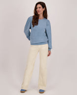 Je m'appelle Broeken Pant Colette Corduroy Stretch | Ecru Denim