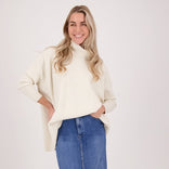 Je m'appelle Tops Soft Beige / One Size Pull Colle | Soft Beige