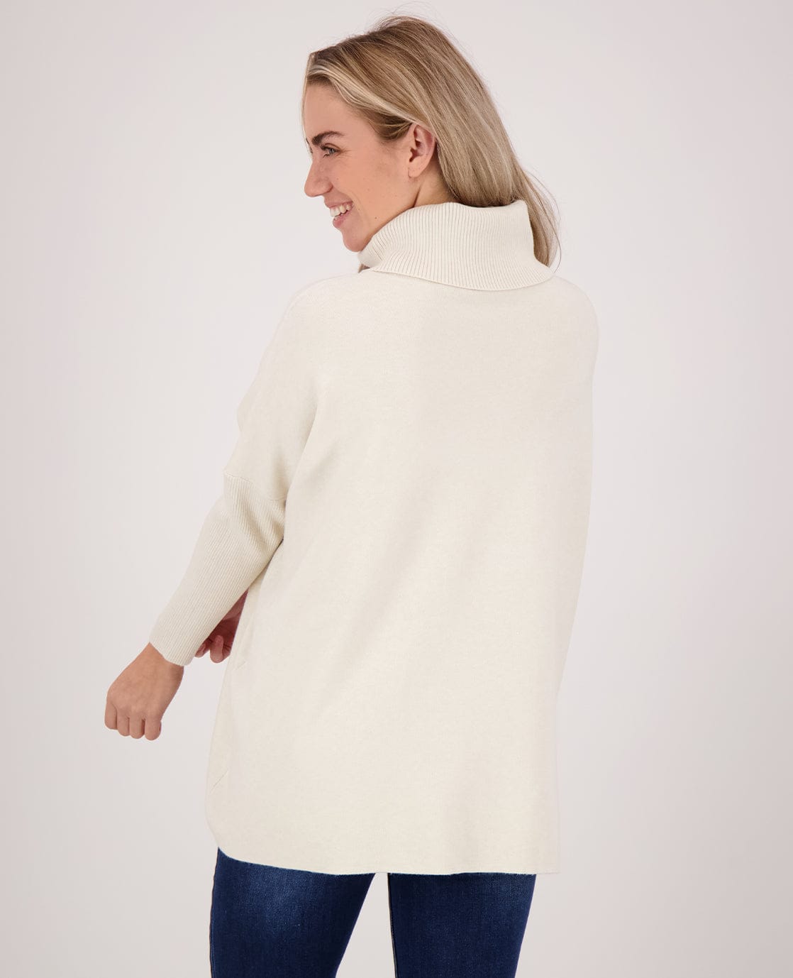 Je m'appelle Tops Soft Beige / One Size Pull Colle | Soft Beige