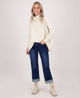 Je m'appelle Tops Soft Beige / One Size Pull Colle | Soft Beige