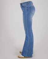 Je m'appelle Broeken Pant Flare Superstretch Denim | Medium Denim