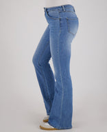 Je m'appelle Broeken Pant Flare Superstretch Denim | Medium Denim