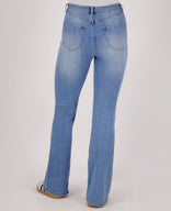 Je m'appelle Broeken Pant Flare Superstretch Denim | Medium Denim