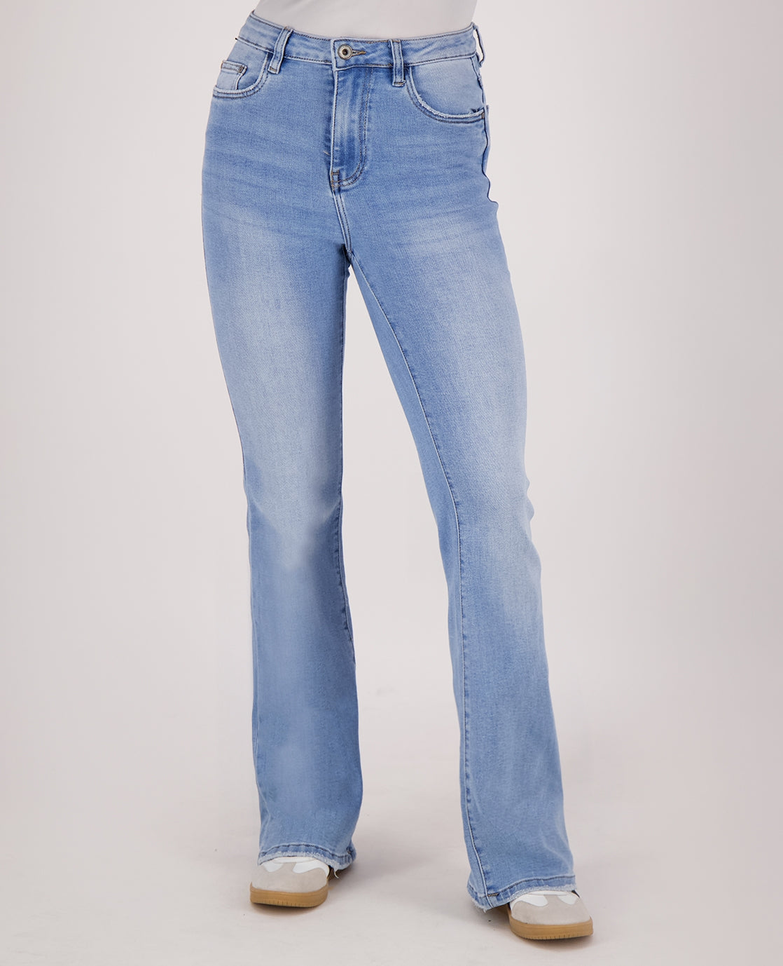 Pant Flare Superstretch Denim | Light Denim